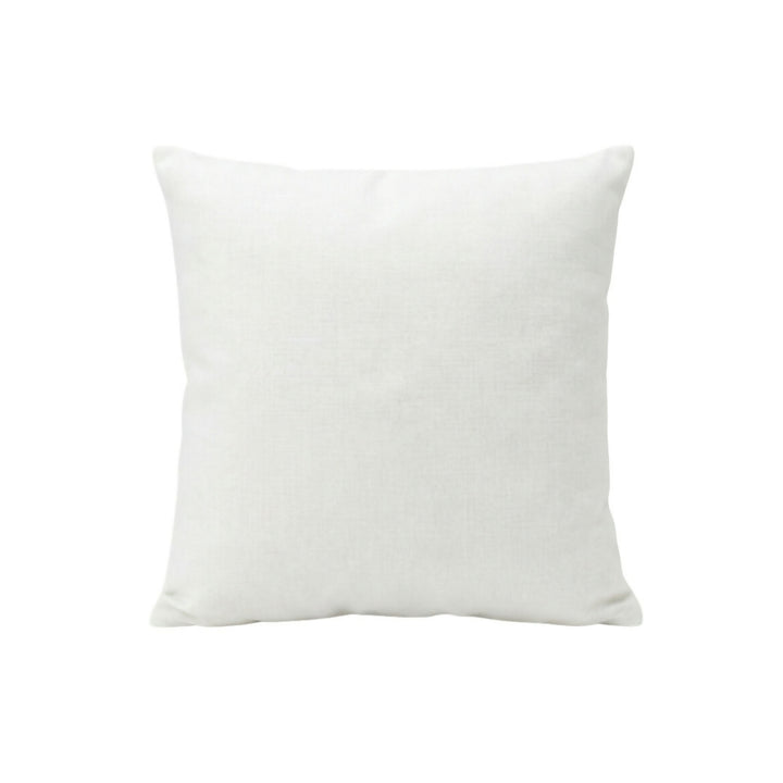 Sky Blue "Tarz Rbati" Cotton Cushion - Geometric Stripe Embroidery