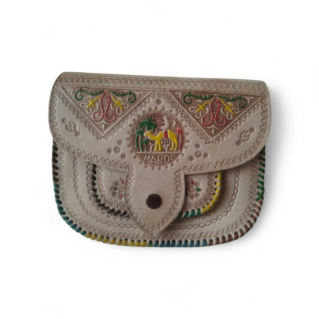 Beige Moroccan Traditional Women Handbag