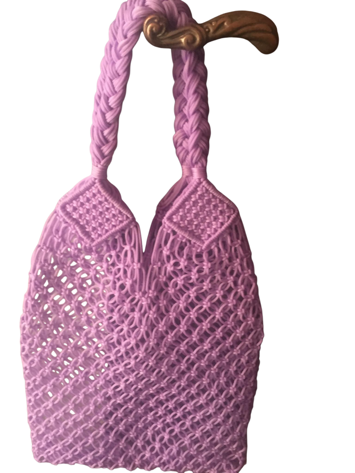 Handmade macramé Moroccan handbag