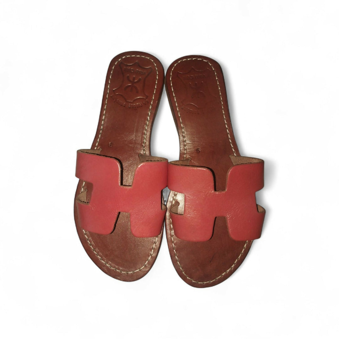 Handmade Moroccan Leather Sandals for Women - Artisan Summer slippers