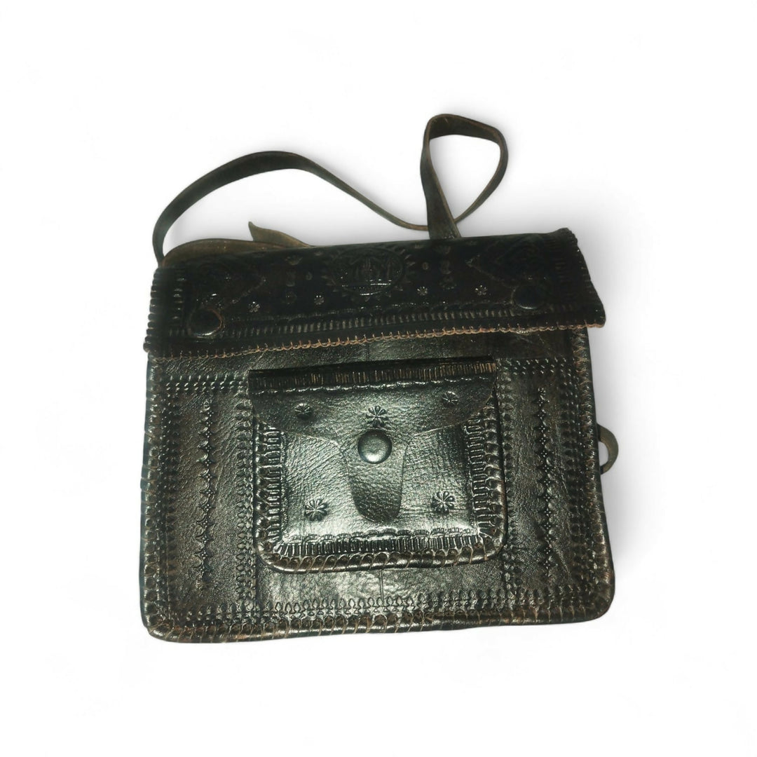 Dark Green Moroccan Traditional Handbag
