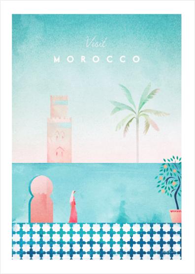"Visit Morocco" by Henri Rivers - Canva-Choof Maroc-MyTindy