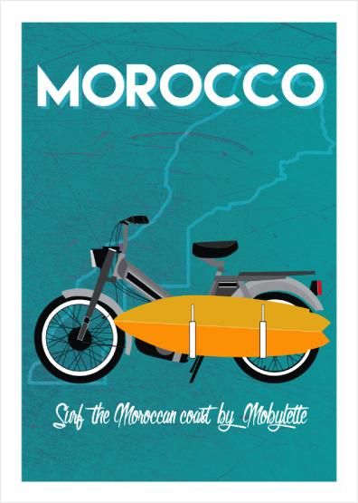 "Moped" by GM - Canva-Choof Maroc-MyTindy