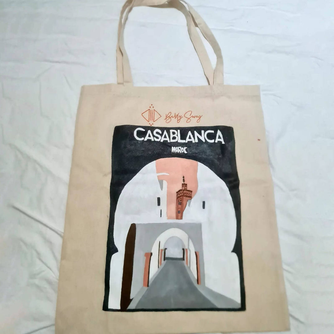 Totebag Casablanca Handpainted