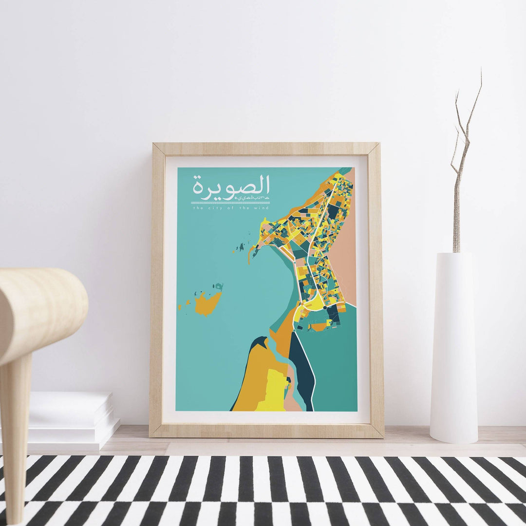 "Carte d'Essaouira" par G.M - Poster