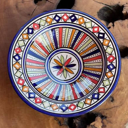 26 cm - Rainbow Moroccan Deep Dish