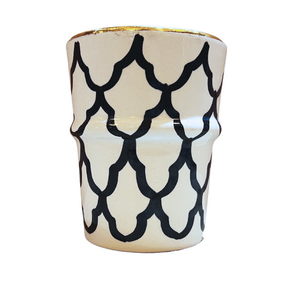 ANA - Ceramic & Gold Moroccan Cup