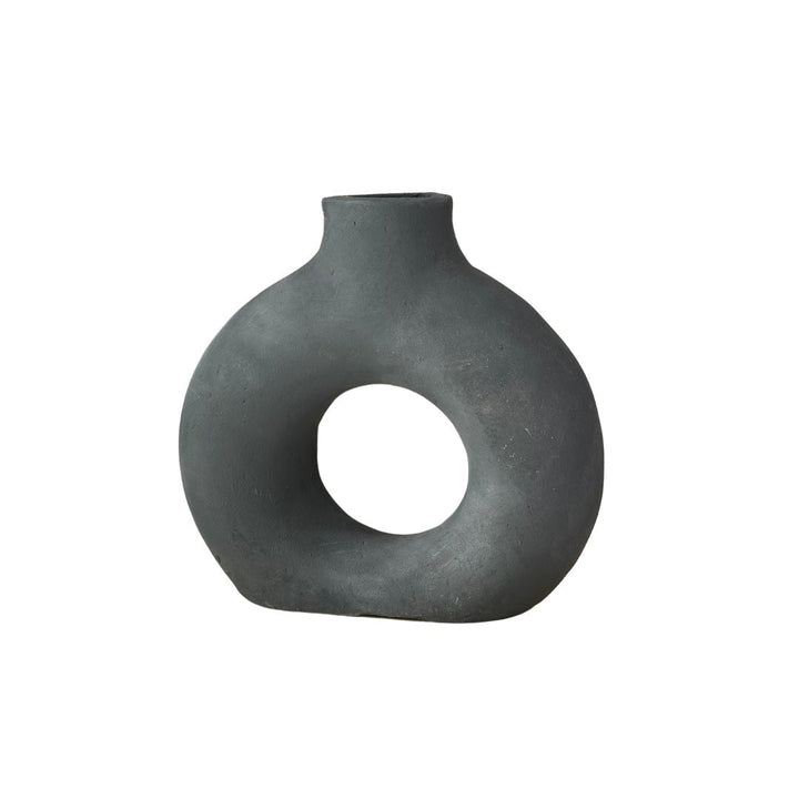 Rustic dark gray Tafoukt vase