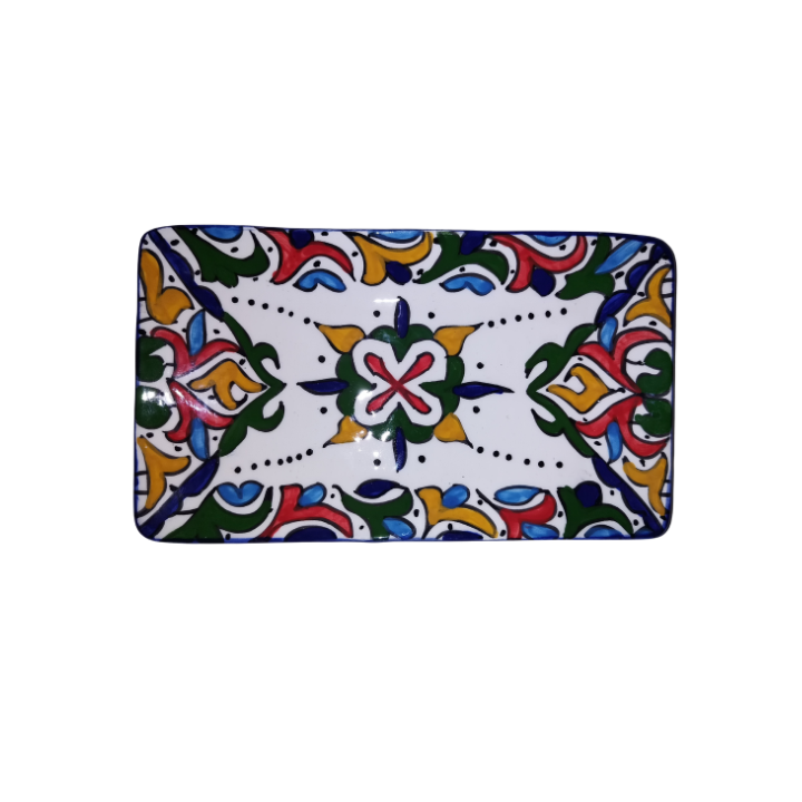 Rectangular plate with patterns