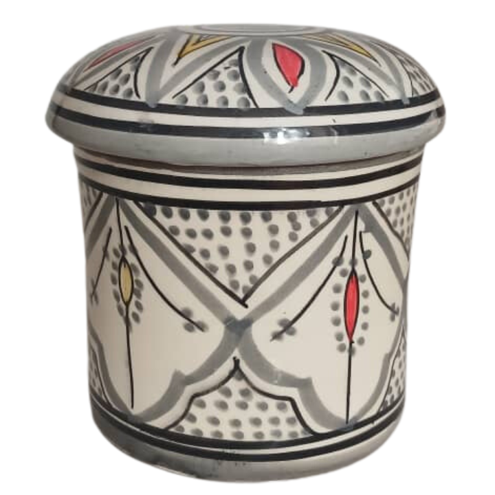 Long brown ceramic box