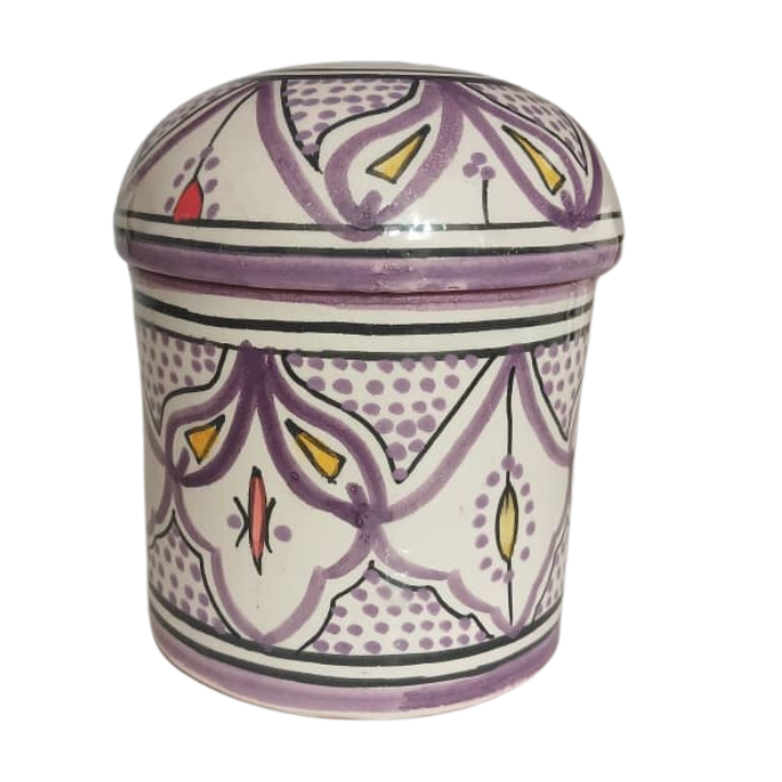 Long purple ceramic box