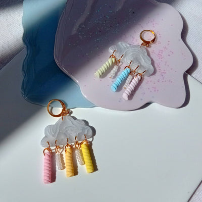 Rainbow Cloud Earrings-Chamslaachia Limited-MyTindy