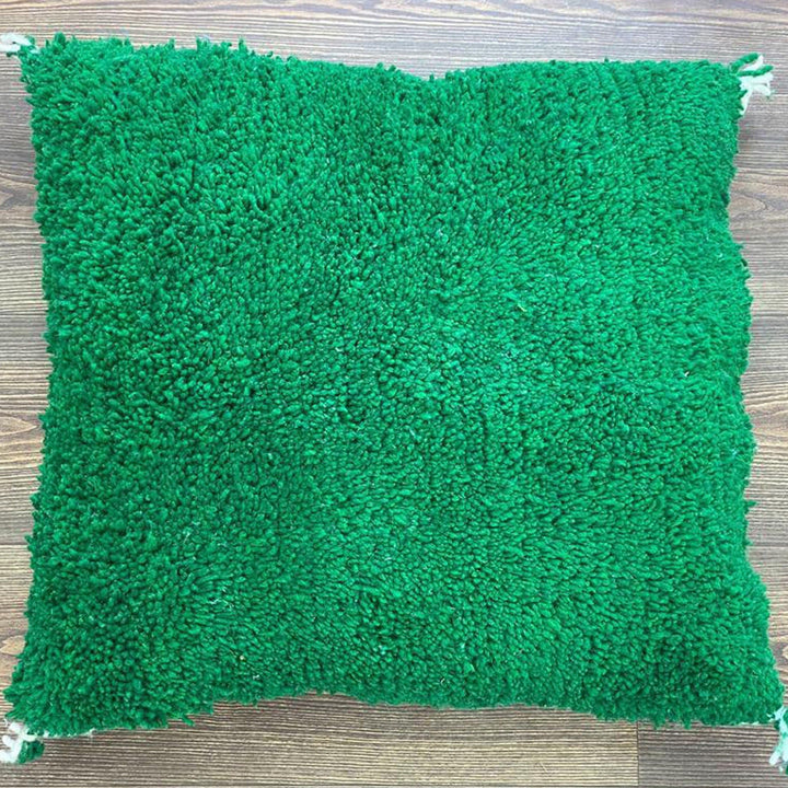 Berber Cushion Green | Cozy Decor Accent