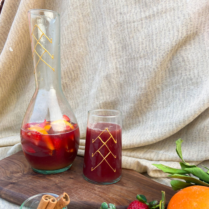 Set of 6 Beldi Drinking Glasses Berber Design