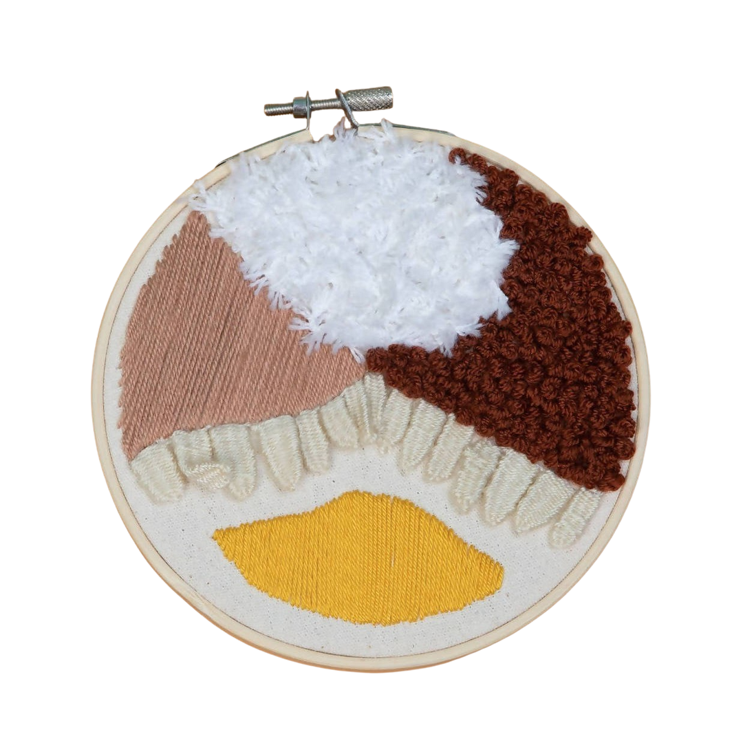 14CM Embroidered Hoop Organic