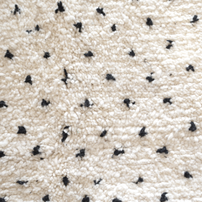 Beni Ouarain Carpet with Black Dots