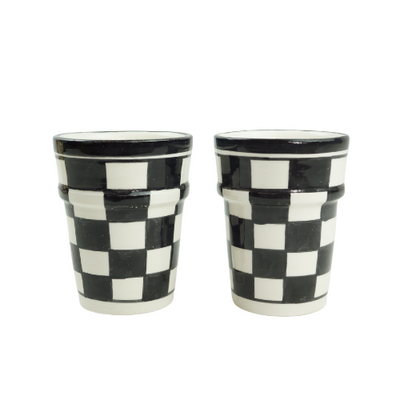 Chess Pattern Moroccan Cup
