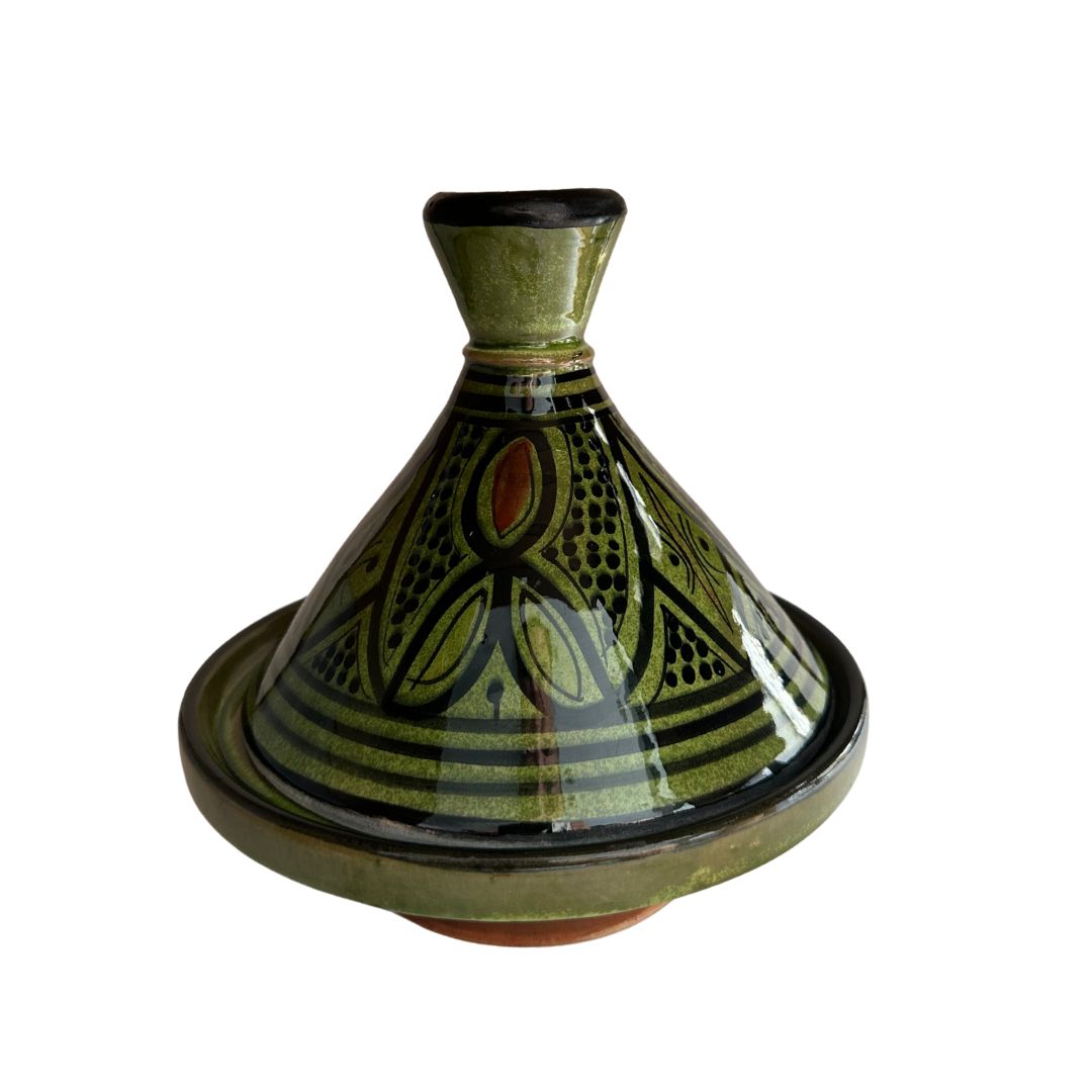 Green Tagine with Pattern - S