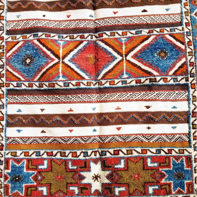 Tribal Orange Moroccan Rug-Coopérative Bakiz-MyTindy