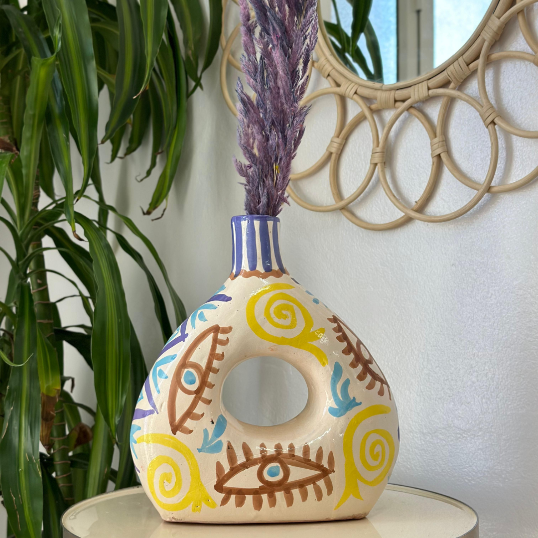 Colorful Atrar vase (unique piece)