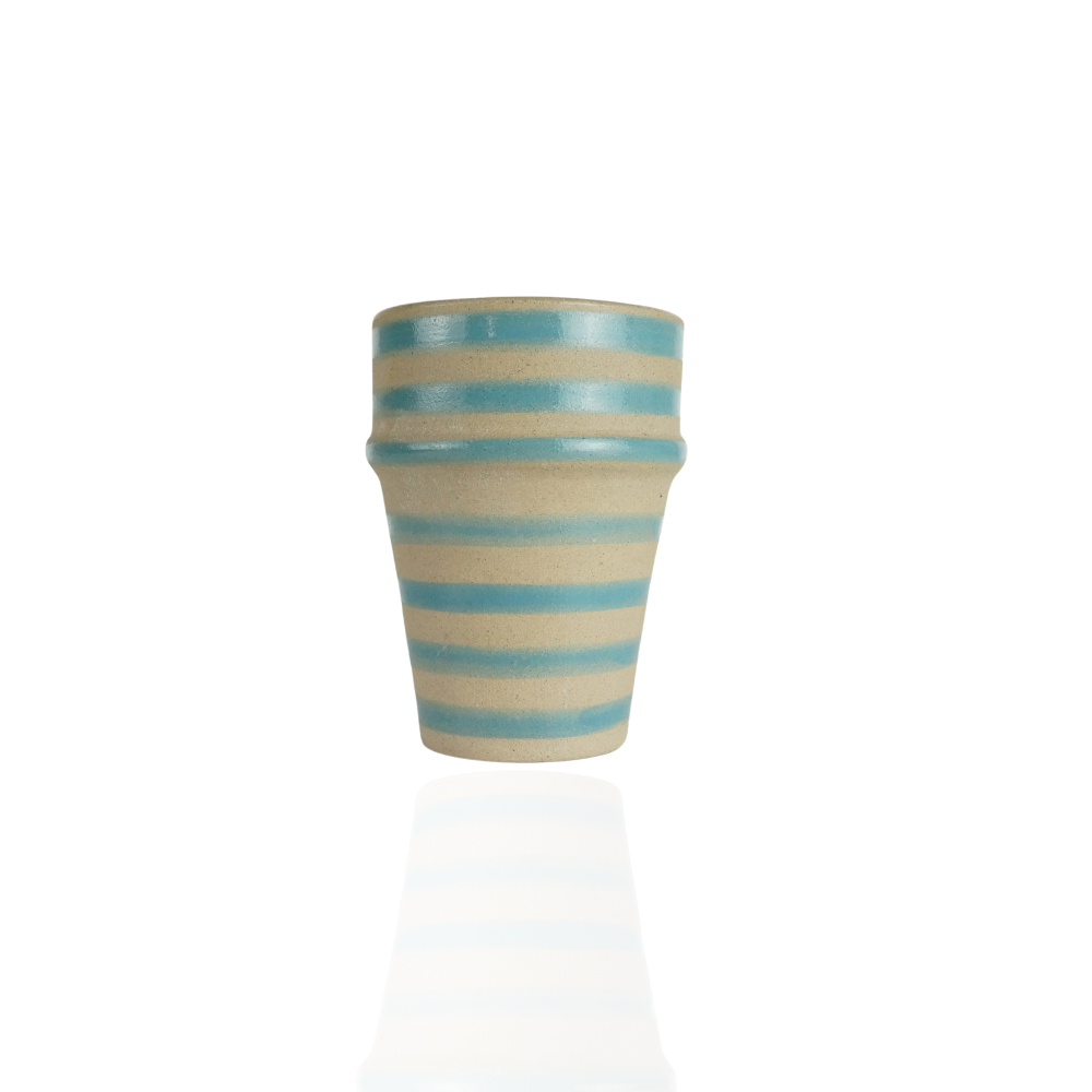Blue Stripes Espresso Moroccan Cups