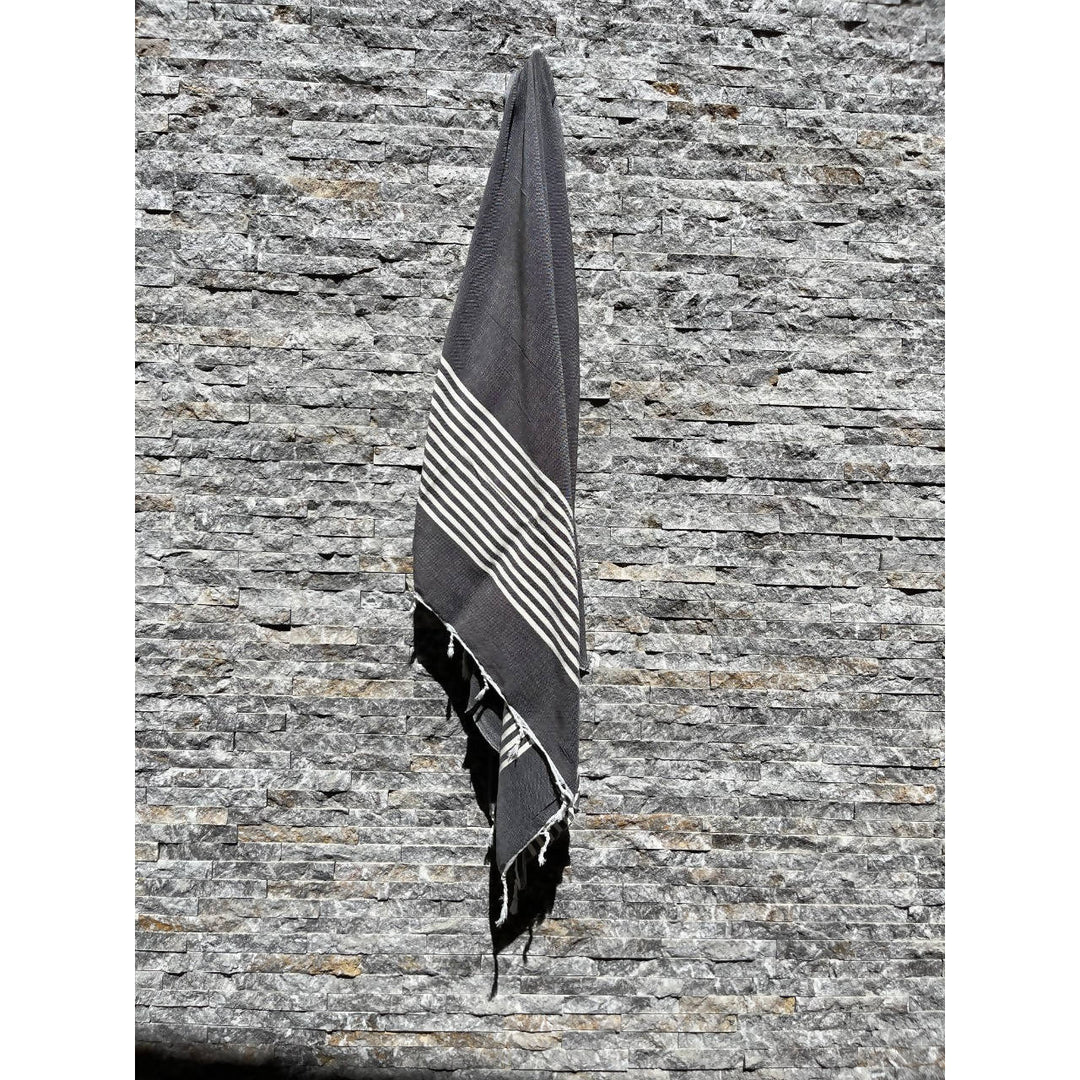 Dark Grey Moroccan Towel