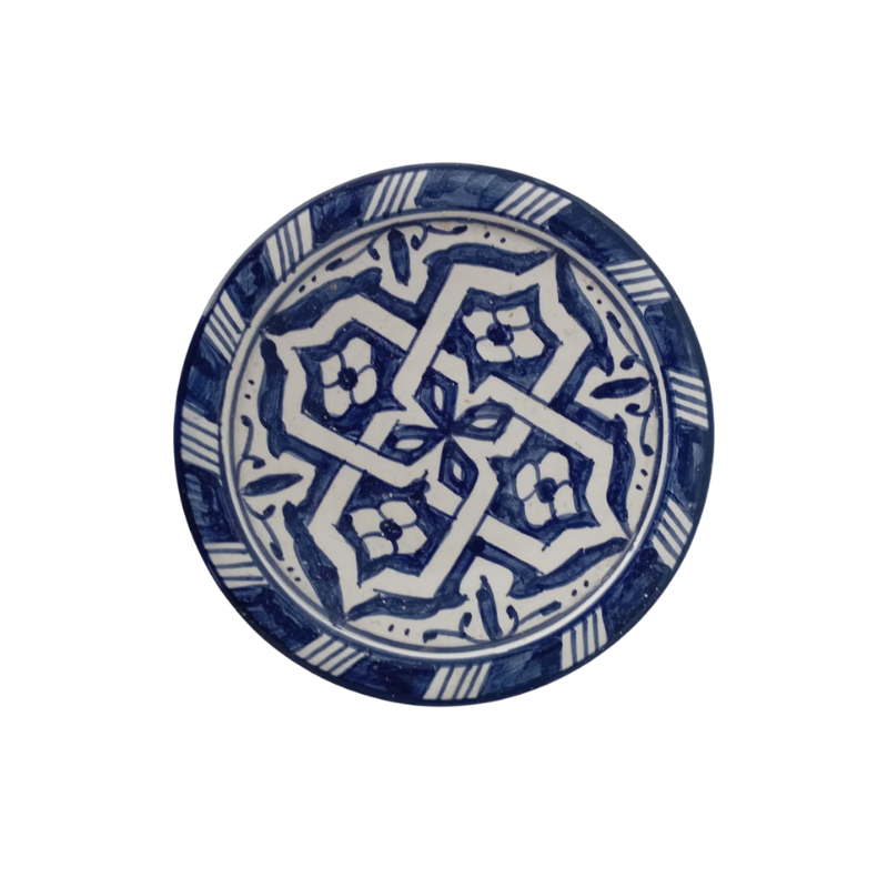 FEZ Blue Ceramic Plate