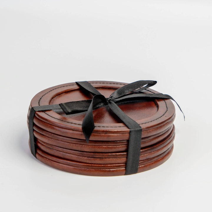 Round Leather Coasters
