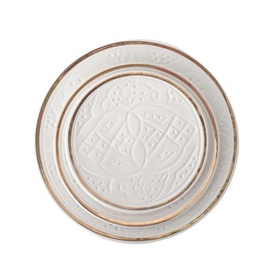TAZA - White & Gold Plates