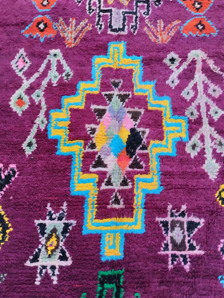 Moroccan rug boujaad rug rare carpet vintage