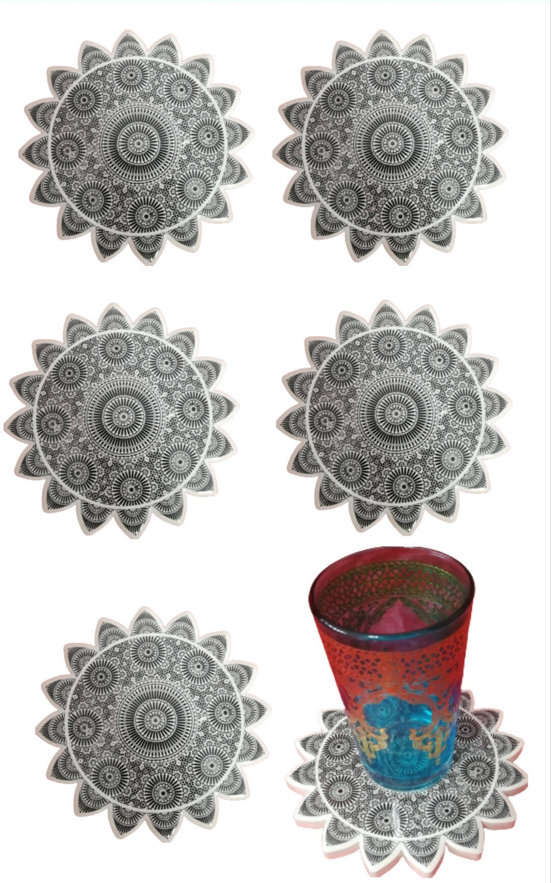 Set of 6 Zellige Coaster