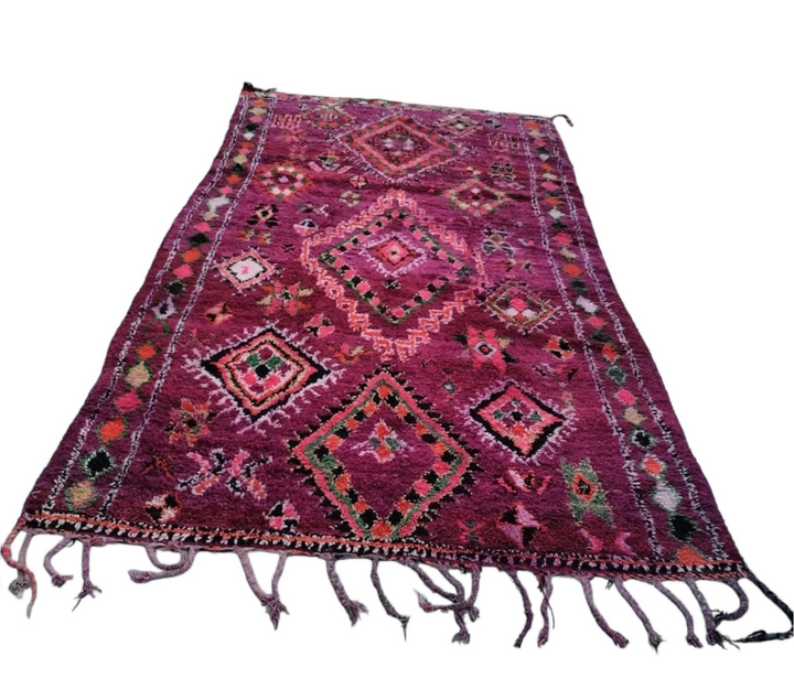 Morroccan rug boujaad rug vintage carpet rare