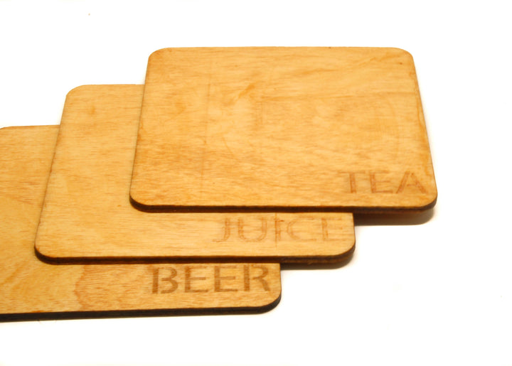 Square Wooden Coasters-Bolten Design-MyTindy