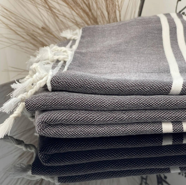 Dark Grey Moroccan Towel