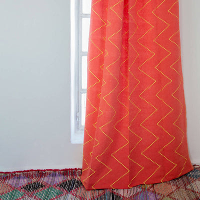 Red and Yellow Moroccan Bed Spread-Djebeli Tanger-MyTindy