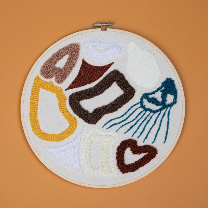 27CM Embroidered Hoop Organic