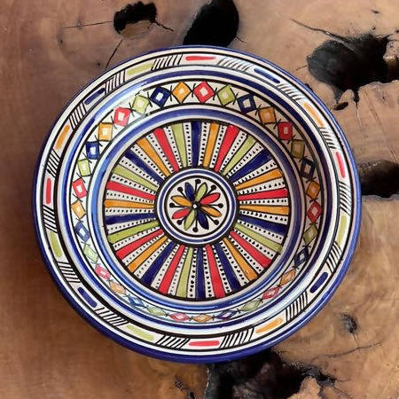 25 cm - Rainbow Moroccan Deep Dish