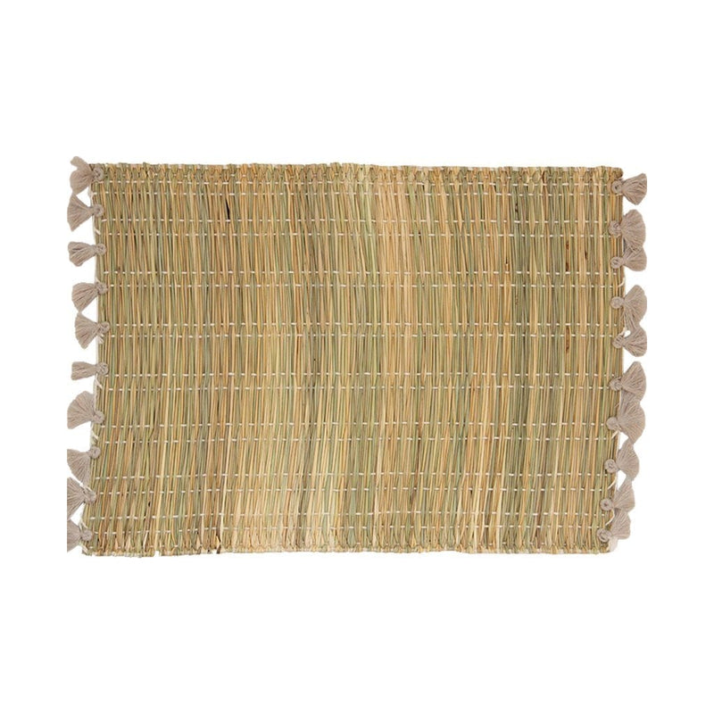 Moroccan Wicker Placemats with Tassels-The Label-MyTindy