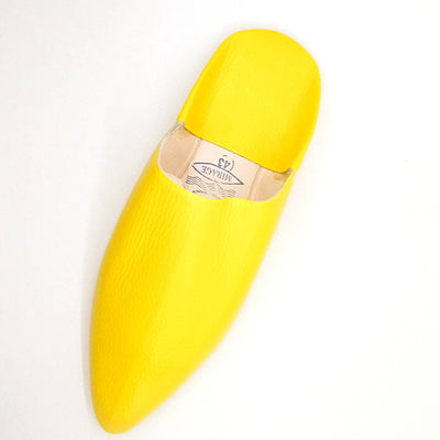 Ziwani Yellow Moroccan Slippers-My Real Leather-MyTindy
