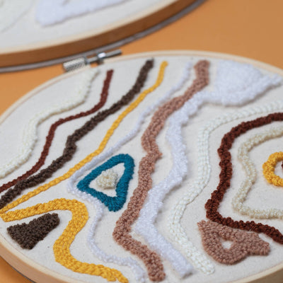 18CM Embroidered Hoop Organic