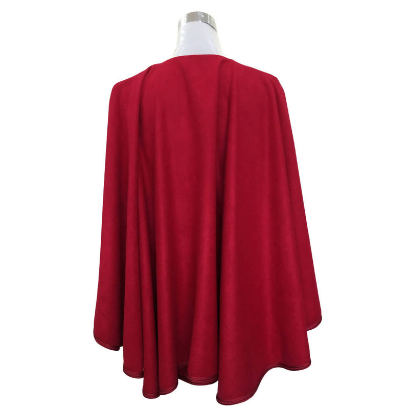 Traditional Cashmere Red Cape-Machhour Elegance-MyTindy
