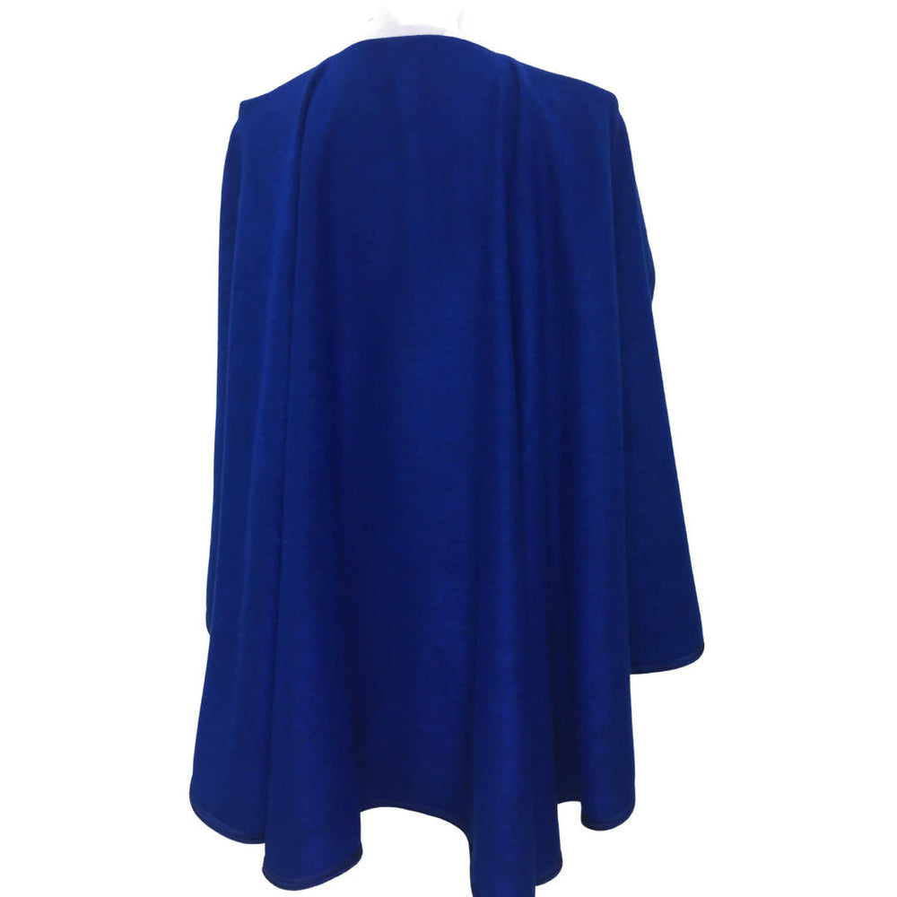 Blue Cape made of Mlifa Cashmere-Machhour Elegance-MyTindy