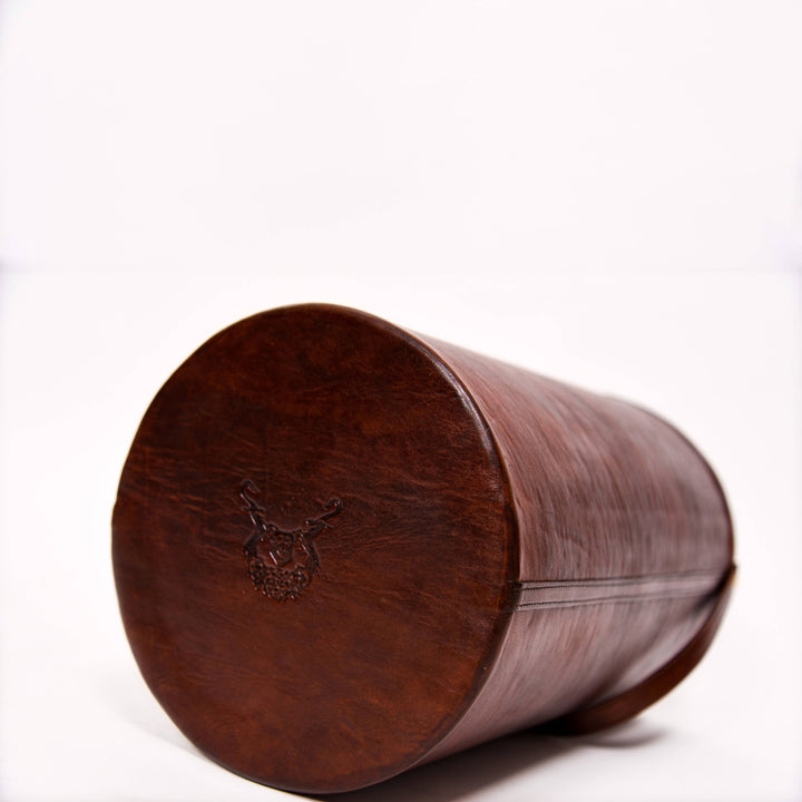 Leather Waste Bin