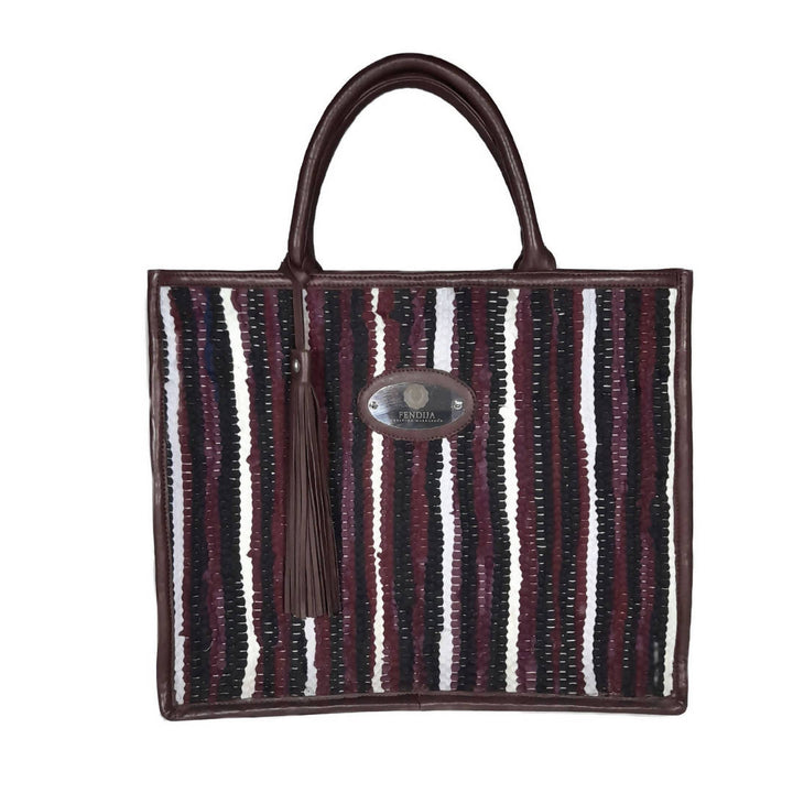 Bahia bag in Leather and Boucharouite / BD-Fendija Création Marrakech-MyTindy
