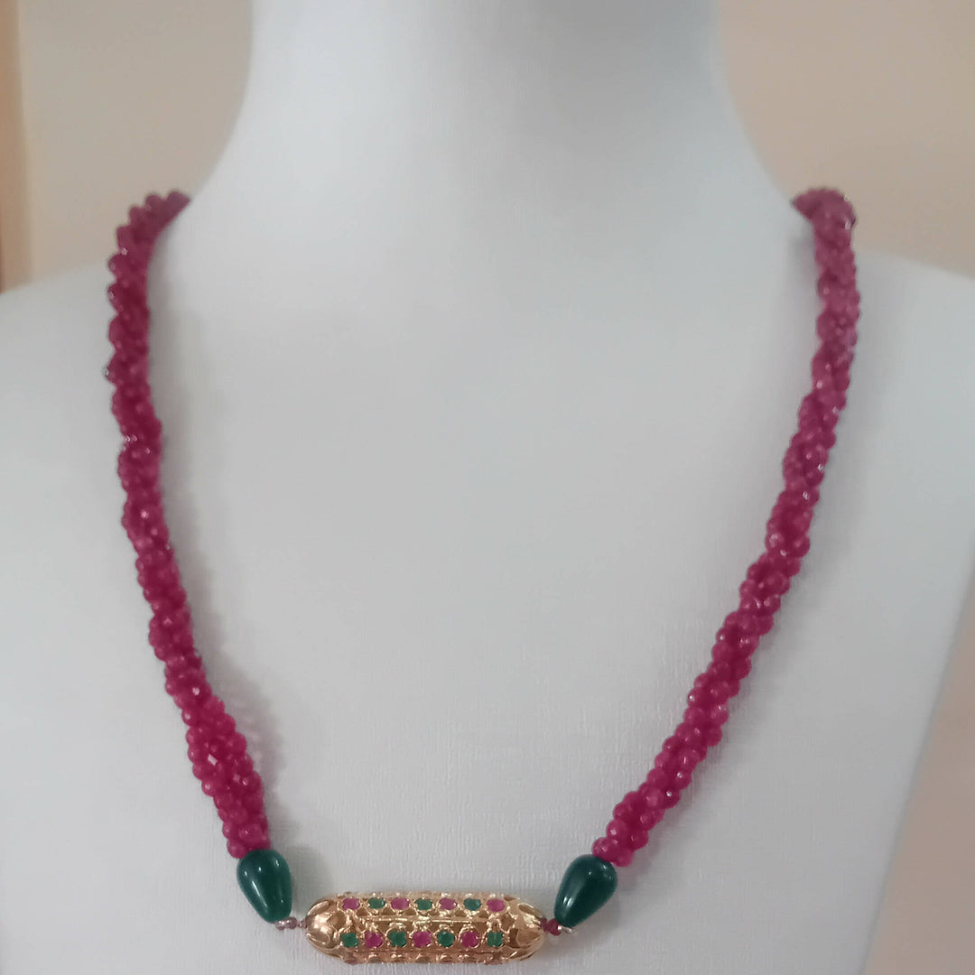 Beldi red and green necklace
