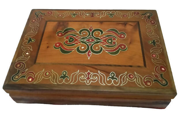 Moroccan jewellery box made of Thuya Wood