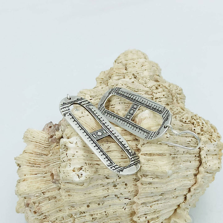 TOUAREG Earring In Solid 925 Silver