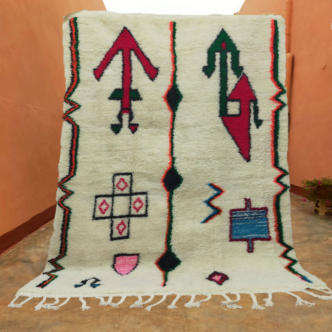 Azilal Moroccan Berber Wool Rug Handmade