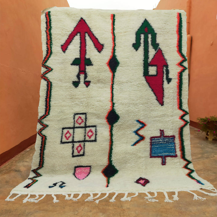 Azilal Moroccan Berber Wool Rug Handmade