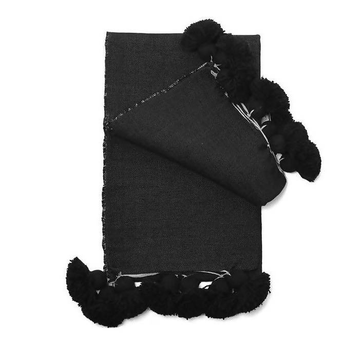 Couverture en coton noir